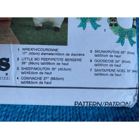 Simplicity sewing pattern  0650 craft lawn ornaments wreaths - Picture 2 of 5